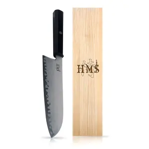 Santoku Chef Knife | 7 Inch Blade | HAP40 triple-layer steel