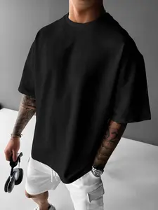Men's Casual Round Neck Short Sleeve Plain T-Shirt, Outdoor Leisure Tee, New Summer Fashion, Comfortable and Stylish, Perfect for Daily Wear
