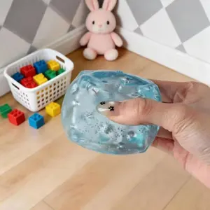 Maltose Plastic Squishy Toy, Transparent Cheese Stress Relief, Slow Rebound Ice Glacier Toy, Finger Squeeze for Various Scenes, Fidget Squishies, Stress Ball, Hand Squeeze Ball, Sensory Squishy Ball