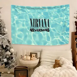 Nirvana Tapestry, a horizontal decorative tapestry suitable for living room, bedroom, office or party decoration, the perfect gift idea, wall decoration tapestry, Tapestry Wall Mural