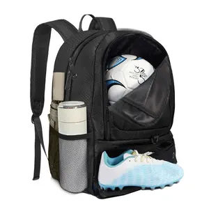 Teenage Shoulder Basketball Volleyball Soccer Backpack with Shoe and Sneaker Compartments, Large Capacity Sports Equipment Bag Fitness Commuter Outdoor Camping Backpacks
