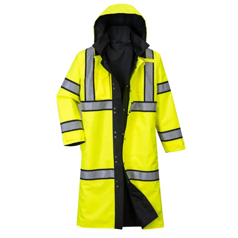 PORTWEST® Hi Vis Reversible Waterproof Rain Coat - ANSI Class 3 - UH447