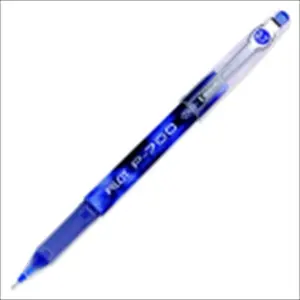 PILOT 1065569 P700 Gel Ink Rollerball Pen, Blue Ink & Barrel, Pack - 12