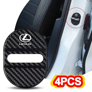 4pcs Car Styling Auto Protect Door Lock Cover Stickers Accessories Case For Lexus F SPORT ES RX NX LS UX LM LX GX LC RZ IS CT GS
