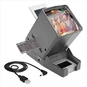 35mm Slide & Film Viewer-Slide Viewer with 3X Magnification and LED-Lighted Viewing for 35mm Slides and Film Negatives