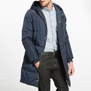 Orolay Thickened Down Jacket for Men, Winter Warm Coat for Outdoor Activities, Windproof Hooded Down Coat with Water Resistance & Multiple Pockets Menswear Tops