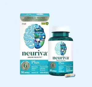 NEURIVA Plus Brain Supplement for Memory, Focus & Clarity with B Vitamins, 30 Caps