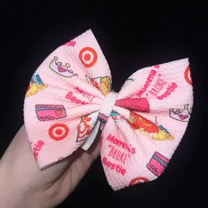 Mamas Broke Bestie Clip Bow