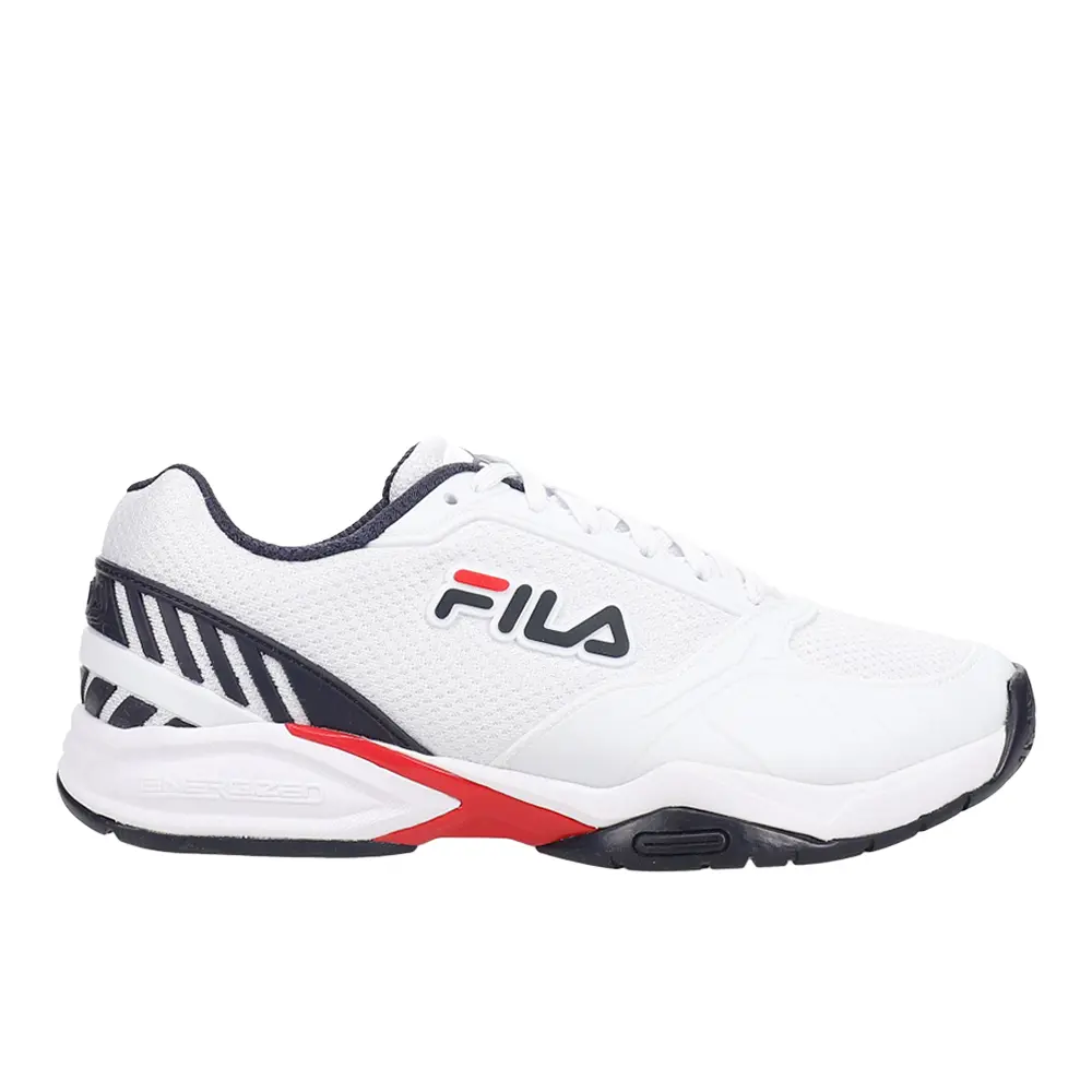 Fila Mens Volley Zone Pickleball Pickleball Sneakers Shoes - White Fila Mens Volley Zone Pickleball Pickleball Sneakers Shoes - White