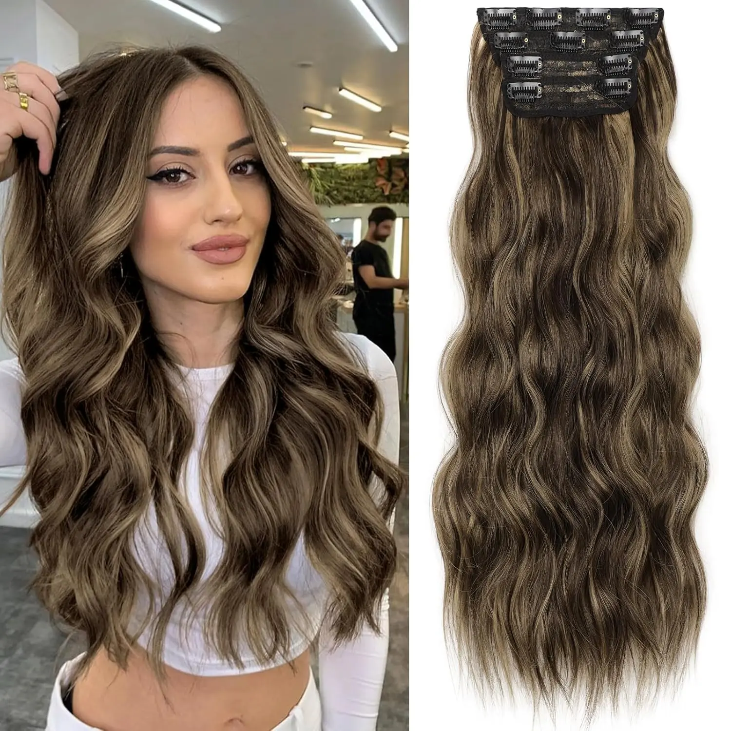 Balayage Chocolate Brown to Caramel Blonde