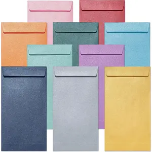 Envelopes for , 100-Count Colorful Envelopes for  Gifts, Saving Challenges, , Checks, Seeds, Small Items, 3.5 x 6.5 Inches, Luxe Gleam Collection, 10 Colors
