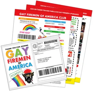 Firemen Firefighter Prank Mailer Joke Gag Sent 100% Anonymously!