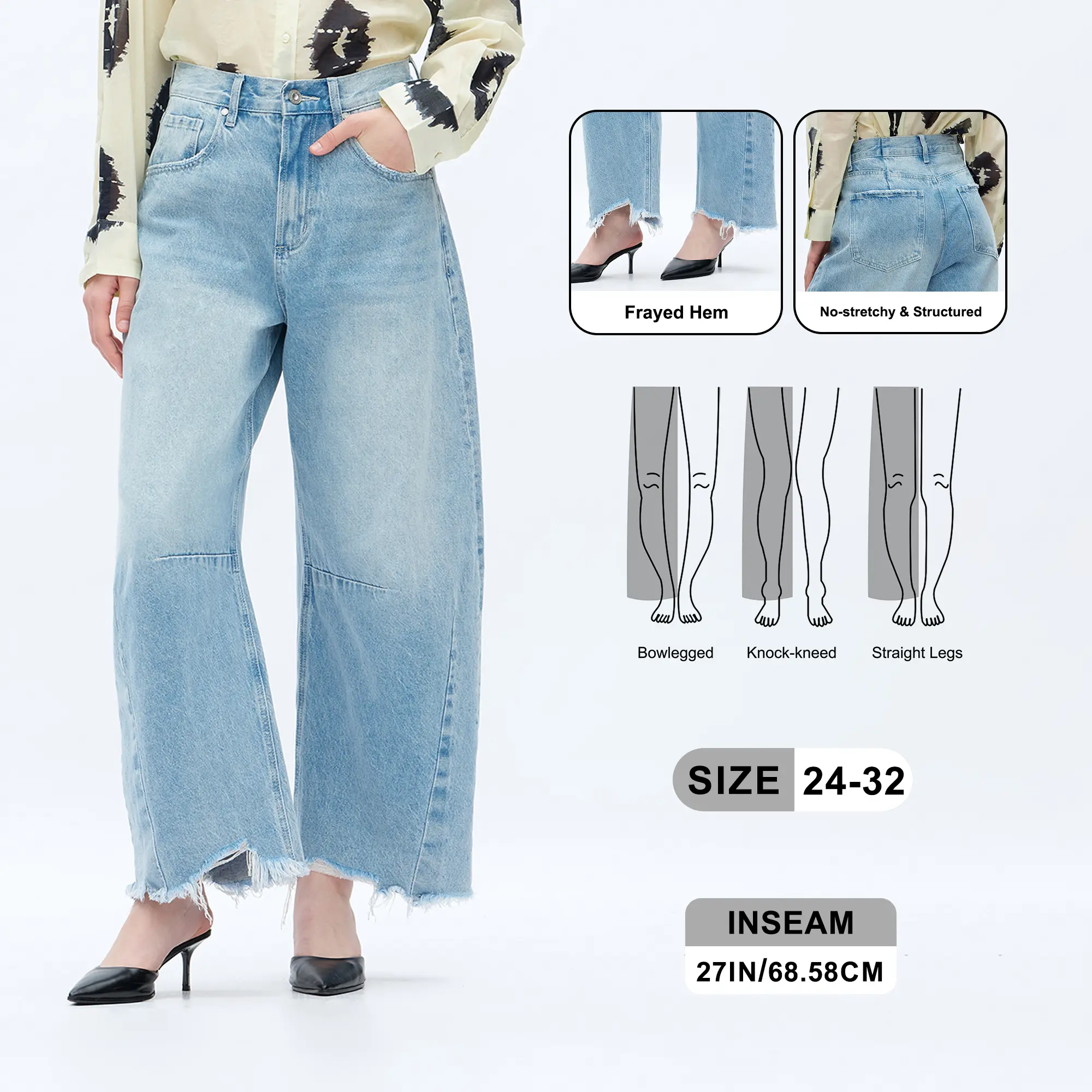 Sloane ONESO Y2K Women's High Waisted Bady Barrel Leg Jeans Relaxed Boyfriend Womenswear Denim Pants Streetwear Pocket Basic Fitted Denim Jeans Bottom #SummerVibes