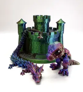 Dragon Castle - Elegant Design for Displaying Dragon - Ideal for Collectors and enthusiasts