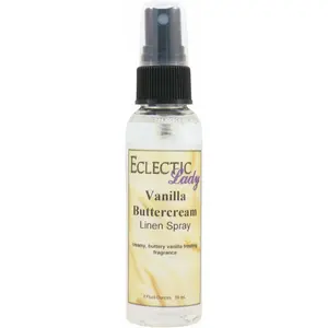 Vanilla Buttercream Linen and Sheet Spray - No Artificial Colors, Parabens, or Preservatives - Long-Lasting Scent for Bed, Fabric & Pillow