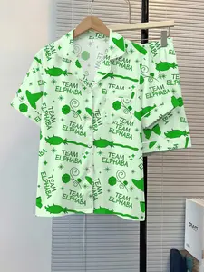 Women's Sleepwear 2-Piece Set, Wicked Elphaba & Glinda Pattern, Comfortable Nightwear, Soft Fabric, Casual Daily Wear