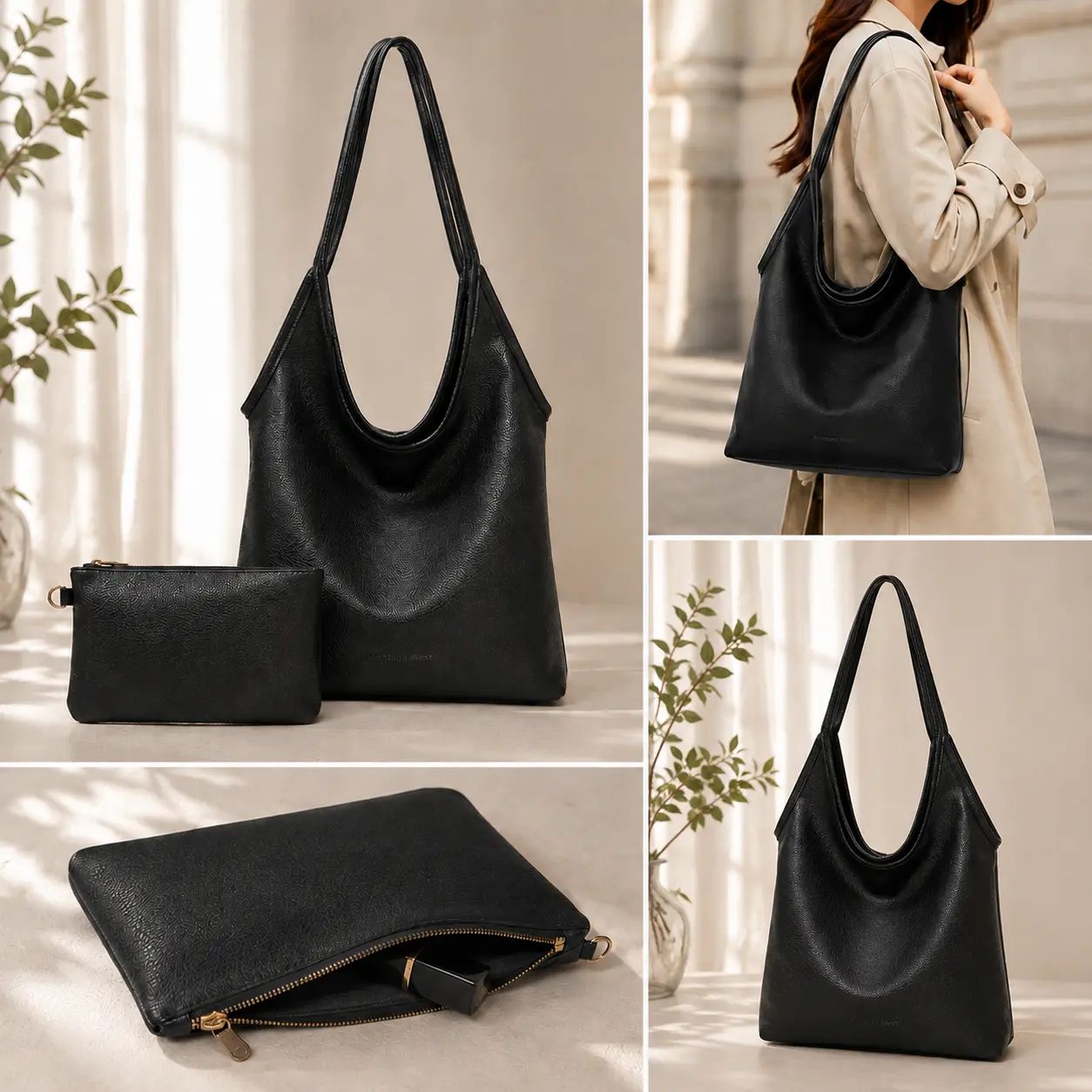 Montana West 2-in-1 Slouchy Hobo Bag