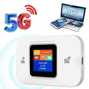 5G/4G Dual-Band US version LTE WiFi Mobile Hotspot,300Mbps High Speed,Dual Band Connect Up to100+ Devices，180+ Countries，3000mAh battery