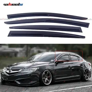 2013-2022 Acura ILX All Models| 4-Piece Acrylic Window Visors - UV Protection/Scratch Resistant, Weatherproof with 3M Adhesive| Sun Shade/Wind Deflector