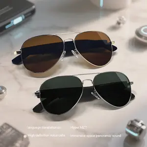 Koipsse Smart Glasses Translation Earphones, HiFi Sound, Bt5.4, Dual Touch Control, Rechargeable, Long Battery Life, Summer Outdoor Sunglasses