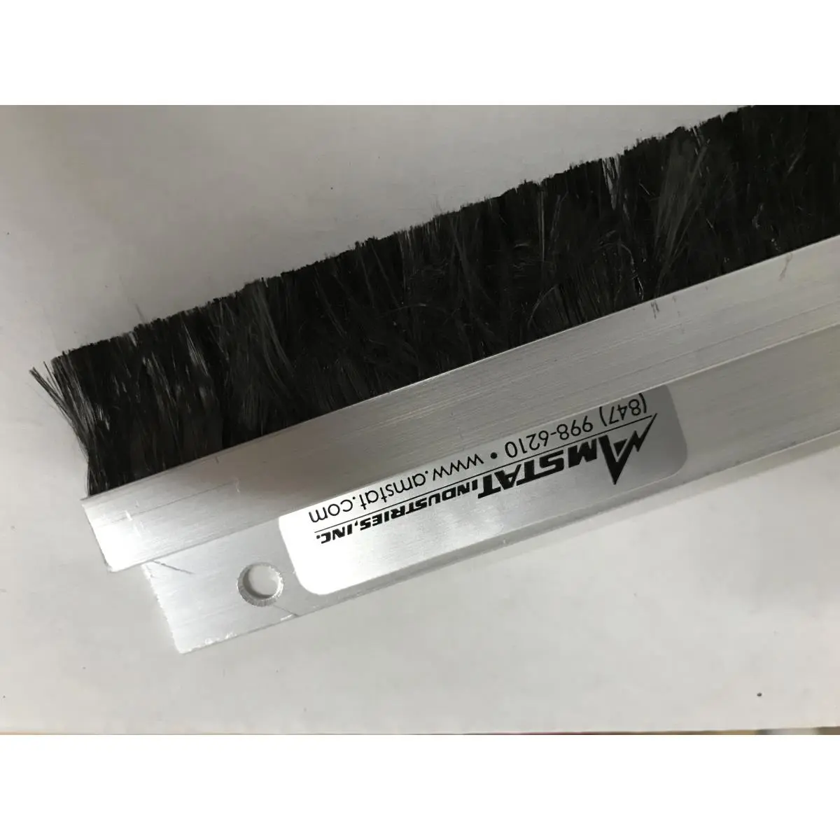 Amstat 212 MAIN Industrial Anti-Static Carbon Fiber Rigid Brush - 0.0003" Diameter Non-Scratching Bristles, 5/8in Trim, 36in Aluminum Handle, 4lbs, for Household Appliance Irons, 0.0003" Diameter Bristles