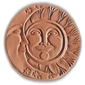 212 MAIN Thick Sun Moon Garden Stepping Stone Molds - Model X-SM8016, Pack of 2, Outdoor Garden Accessories, Backyard Decor