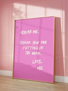 INSPIRATIONAL SELF LOVE Poster, That Girl Wall Art, Wall Decor for Bedroom & Dorm