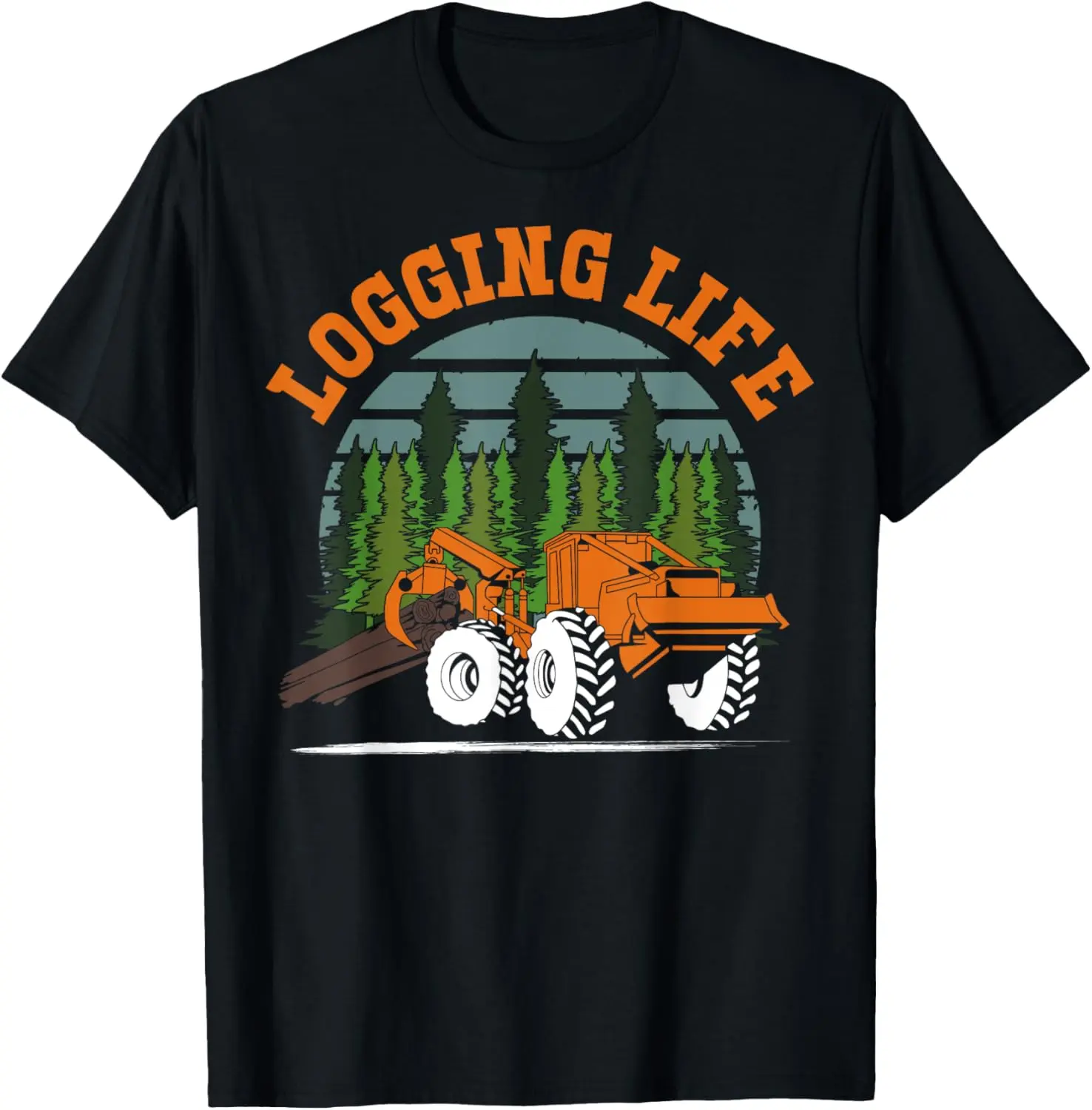 Logging Life Log Truck Gift Shirt Funny Log Truck Driver T-Shirt