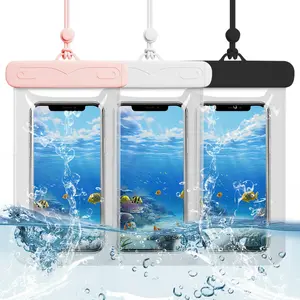 Waterproof Phone Case, Touch Screen Underwater Shooting Phone Pouch, Portable Swimming Phone Case with Lanyard for Beach, Cruise, Travel