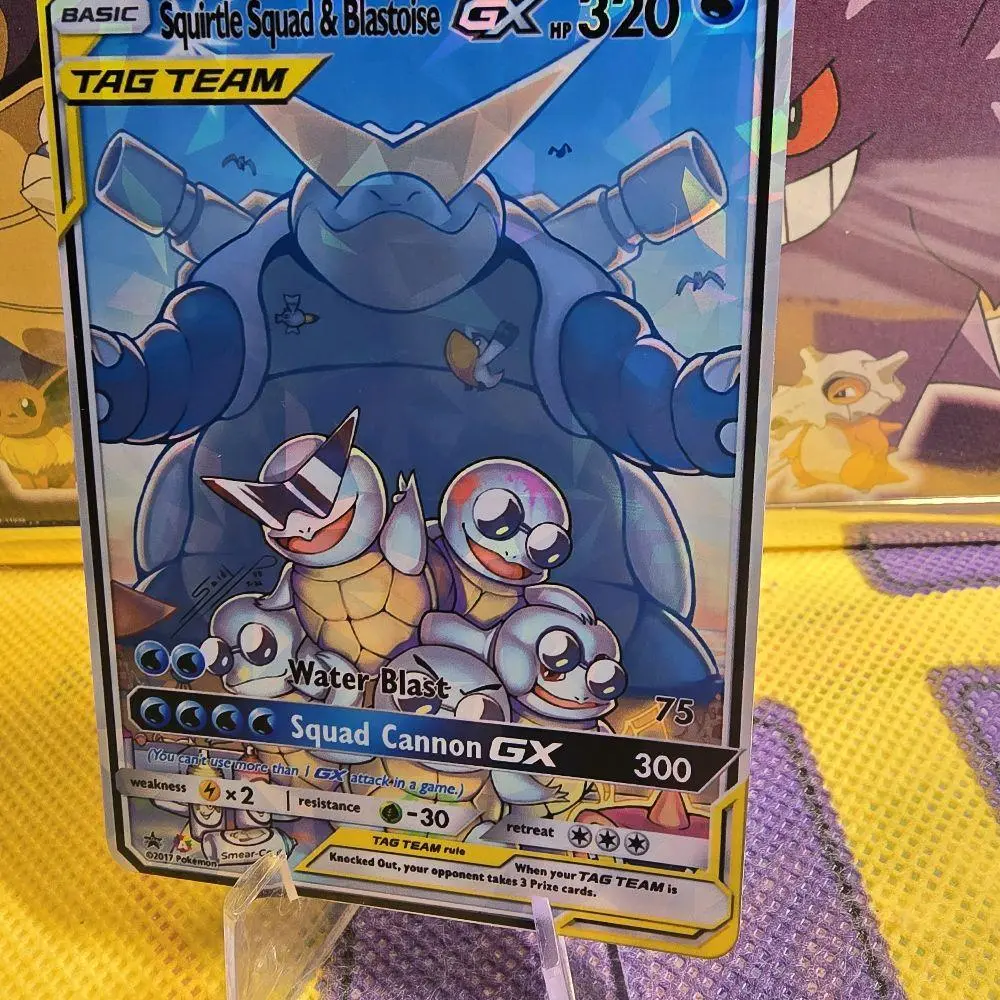 Squirtle Squad & Blastoise GX Card Edge to Edge Rainbow Glass Holo NEW Textured Version Standard English Back Trading Cards Trading Card Pack - TikTok Shop Squirtle Squad & Blastoise GX Card Edge to Edge Rainbow Glass Holo NEW Textured Version Standard English Back Trading Cards Trading Card Pack - TikTok Shop