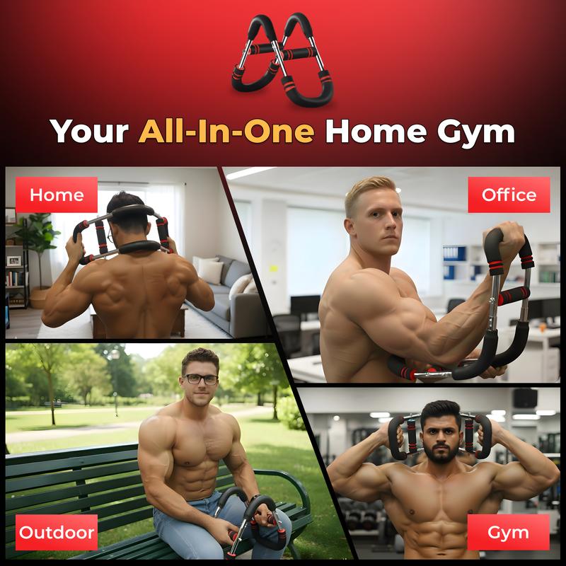 Twister Arm Trainer Adjustable Multi-functional Portable Arm Workout Tool for Chest Shoulders Strength & Back Built to Push Limits Includes Storage Bag