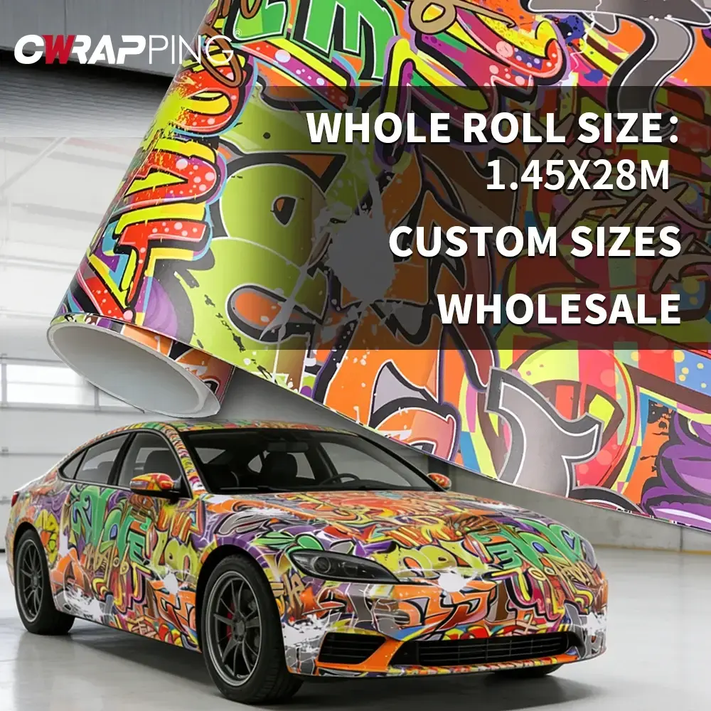 Waterproof Wrap Foil Car Decal Self-Adhesive Bubble Free Motorcycle Helmet Air-release Car Wrapping Sticker Vinyl for Motorcycle