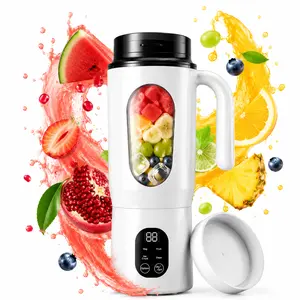 20oz Portable Blender for Smoothies, USB-C Rechargeable Juicer Cup, Personal Smoothie Maker with Travel Lid, Small Blender for Kitchen, Gym, Travel and Office