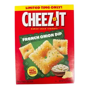 Limited Time Cheez-it Baked Snack Crackers French Onion Dip Flavor- 1 Box 12.4 oz