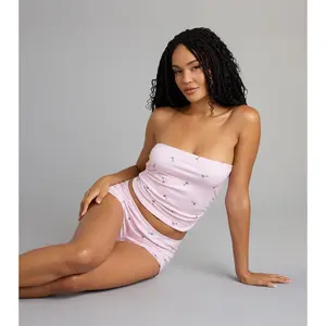 Sip Happens Martini Print Tube Pajama Top