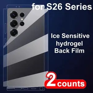 Full Coverage Protective Back Film for Samsung S26 Ultra, Side Protection Hydrogel Film for Galaxy S26 Plus, Full Frame Rear Screen Protector Cellphone Smartphone