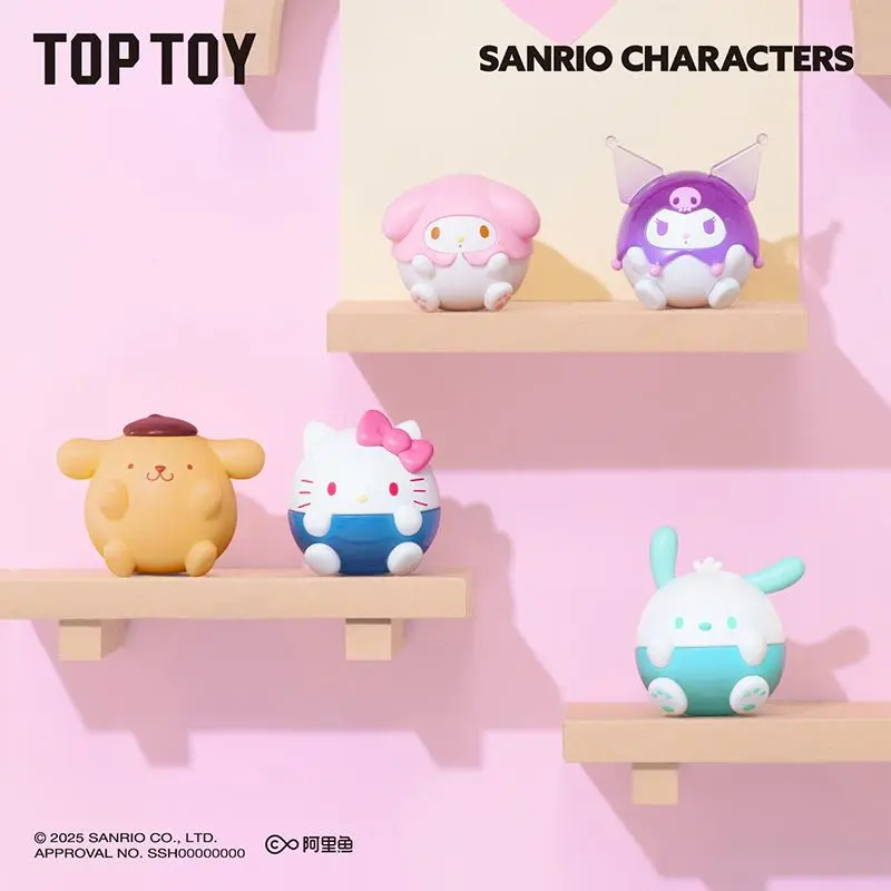 TOPTOY Roundy Mini Figures – Surprise Bags & Sealed Hobby Box, Cute Desk/Shelf Decor for Home/Office, Perfect Thanksgiving and Christmas Gift for Collectors, Kid & Sanrio Fans,Perfect Gift for Mom,#Summervibes