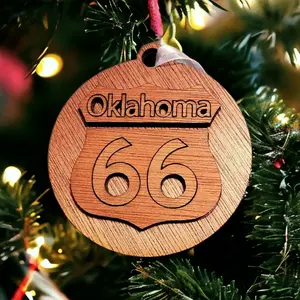 Route 66 Oklahoma Christmas Ornament Decoration