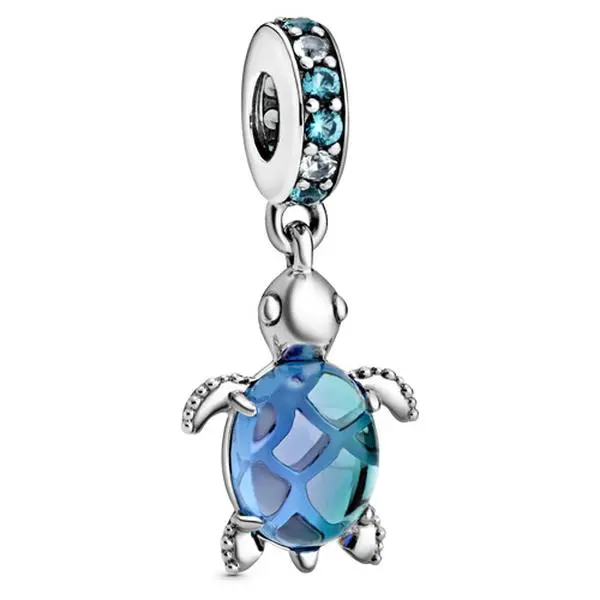 Pandora Murano Glass Sea Turtle Dangle Charm 798939C01