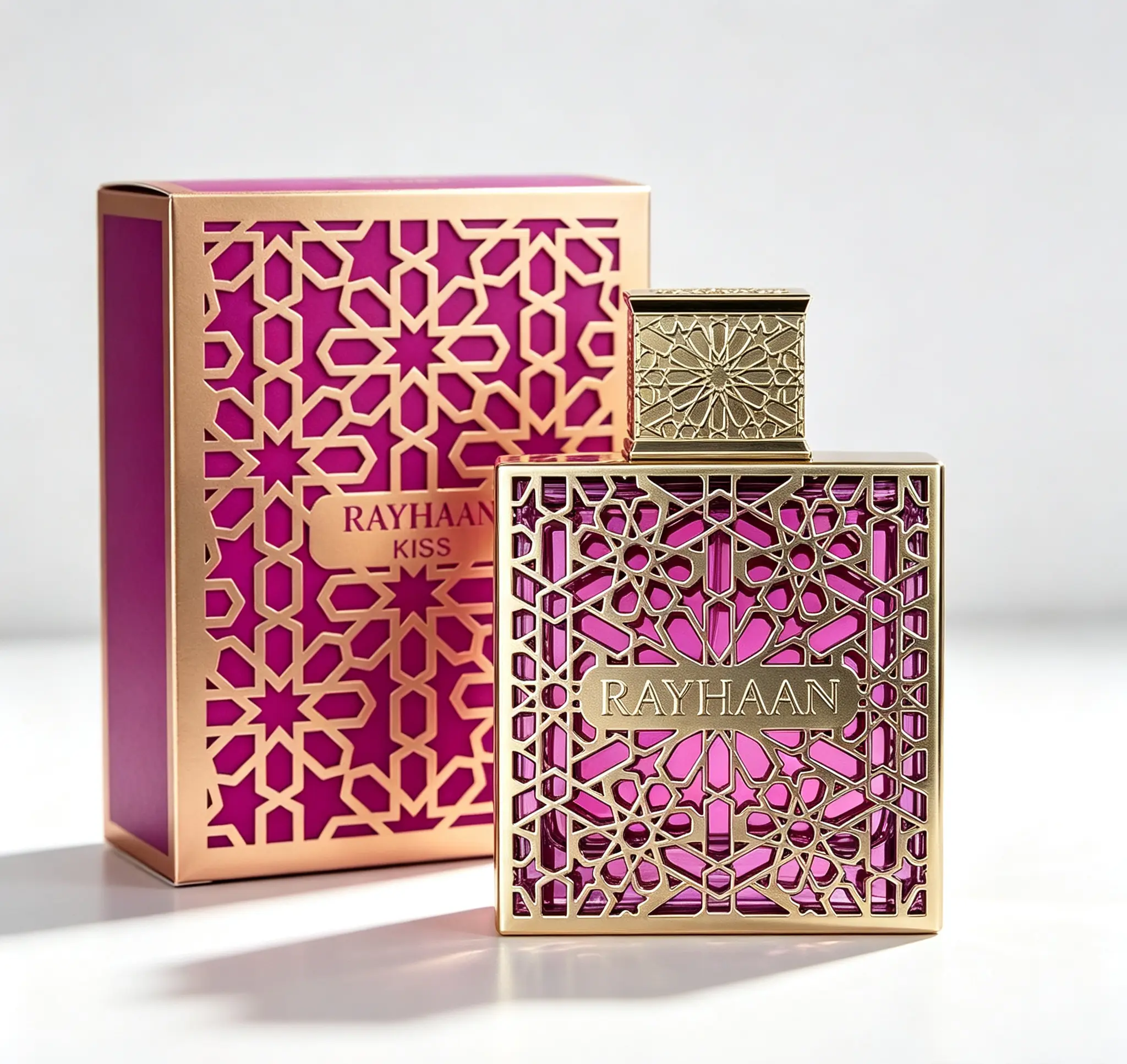 Rayhaan Kiss Eau de Parfum Spray for Women, Sweet Fruity Gourmand Floral Long‑Lasting Fragrance, 3.4 Ounce / 100ml