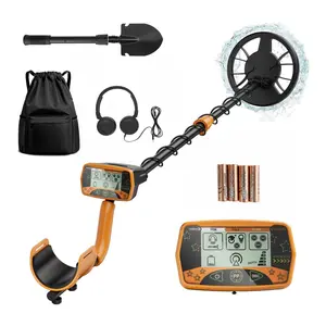 Metal Detector for Adults & Kids, Waterproof Metal Detectors with High Accuracy 8" Search Coil, All Metal & Disc Modes for Gold Detector,Orange