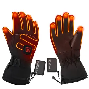 Electric Heating Gloves Winter Warm Touchscreen Outdoor Sports Gloves Ski Camping Fishing Hunting Motorcycle Heated Gloves Hand Glove