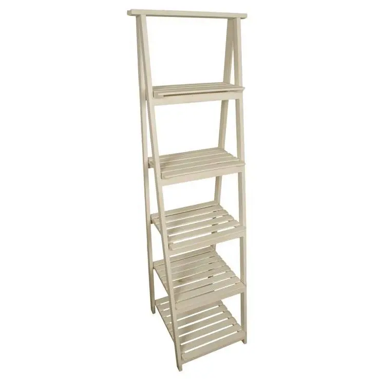 5-Tiered Wooden Garden Display Ladder