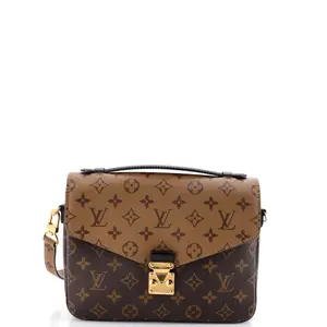 Pre-owned Louis Vuitton material Messenger Bags Pochette Metis Reverse Monogram Canvas by Rebag