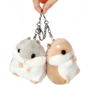 Hamster Keychain Plush – Soft 10cm Mini Animal Backpack Charm for Girls, Teens & Gifting – Cute & Durable Stuffed Keyring