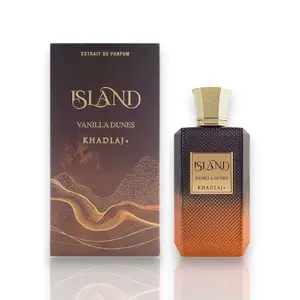 Khadlaj | Island | Vanilla Dunes | Eau De Parfum | Unisex Fragrance | 100 ML |  Vanilla - Cinnamon & Cardamom |