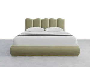 Luna Gioia Layout Headboard - 76" x 46", Fabric Exterior Headboard, Modern, Designer Upholstered, Luxury Modern, Minimalist Design Indoor Furniture, Fabric Exterior Headboards, Modern Headboards
