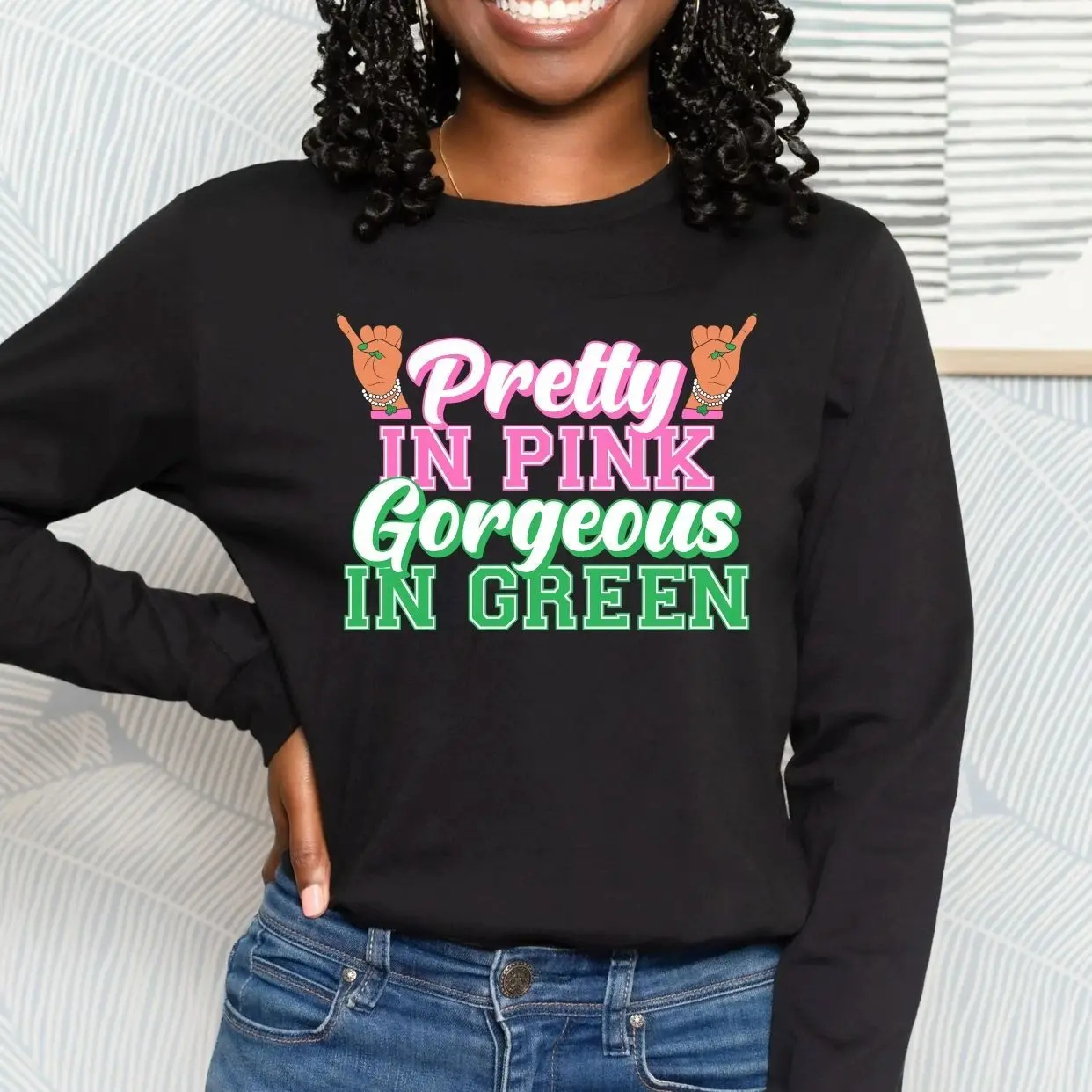 Alpha Kappa Alpha Sweatshirt. Alpha 1908 Sweatshirt. AKA Sweatshirt. AKA 1908 Sorority Apparel