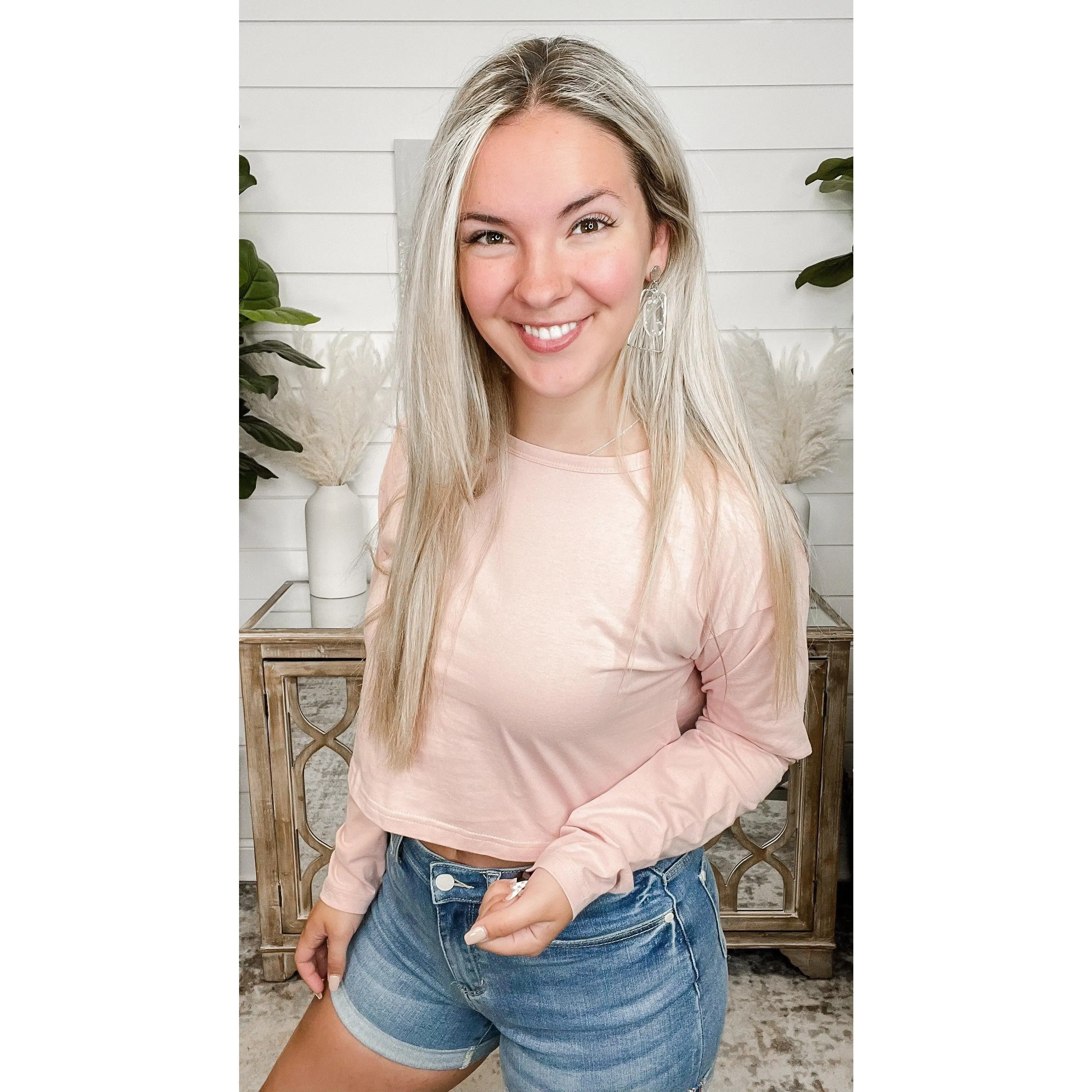 Women's Cotton Fit Nothin' Like You Easel Cropped Blouse - Top, Shirt, 2 Colors Available