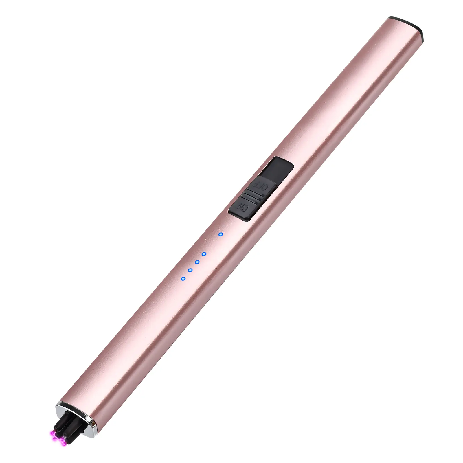 Candle Electric Lighter Dual Arc Lighters for Candle,Electric Arc Ignition Windproof Pulse Flameless Plasma Ignition Candle Lighters USB Rechargeable Lighter Kitchen Outdoor Pink Stove